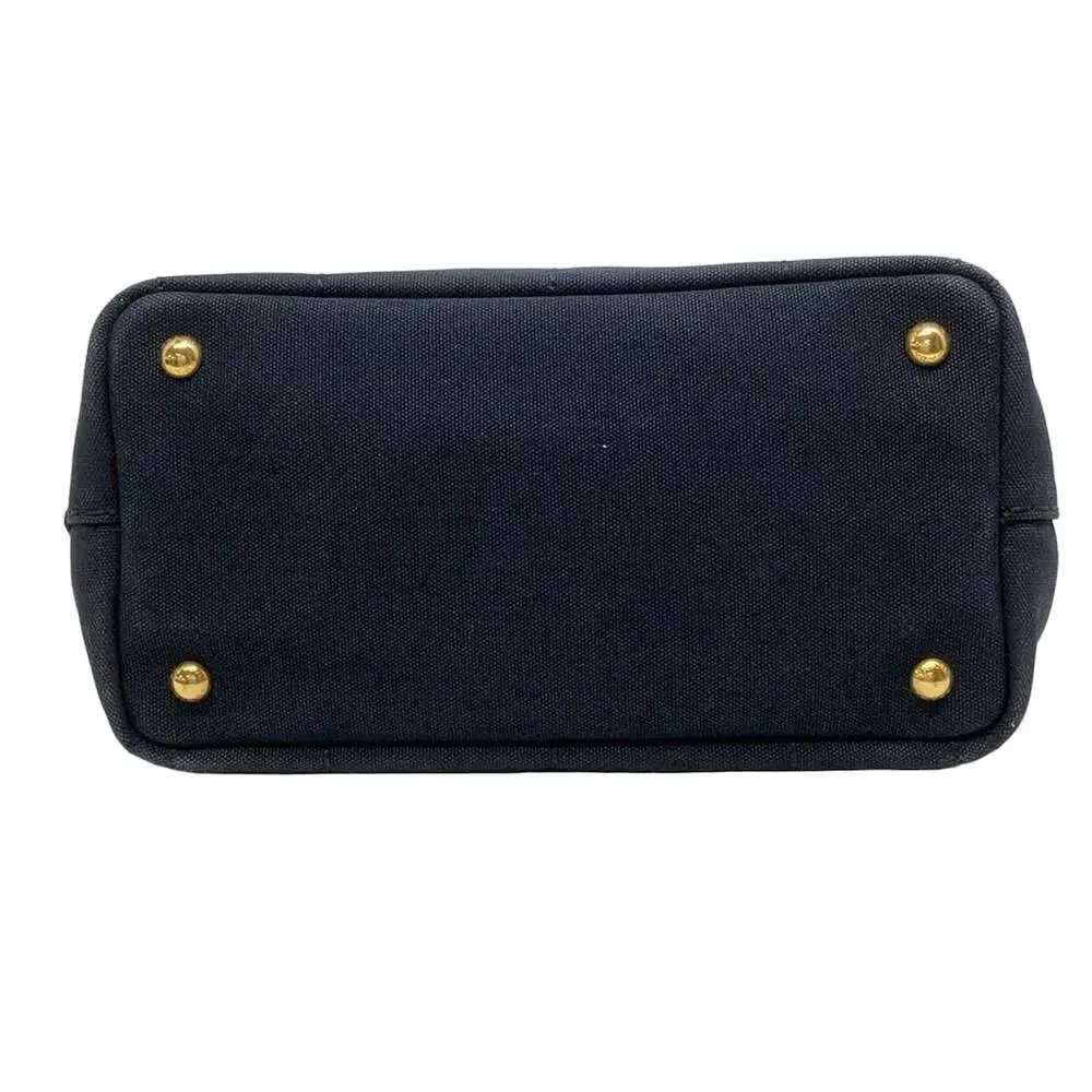 Prada Canapa Tote Bag 1BG439 Navy Cream